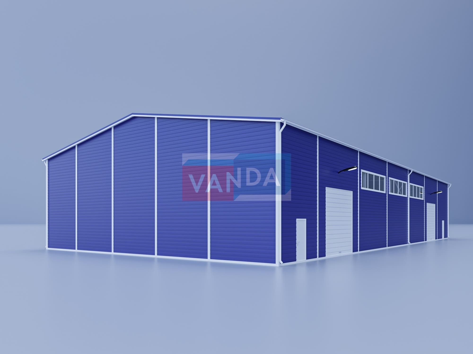 Склад из сэндвич панелей 40х20